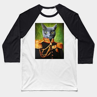 Henry The Cat / Naval Officer Baseball T-Shirt